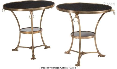 A Pair of French Louis XVI-Style Gilt Bronze Gue