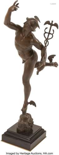French School Mercury, 19th century Patinated br
