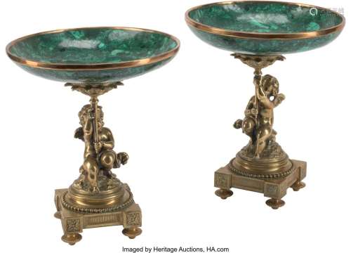 A Pair of French Louis XV-Style Gilt Bronze and