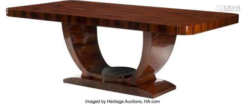 An Art Deco-Style Dining Table 30-1/2 x 86-1/2 x