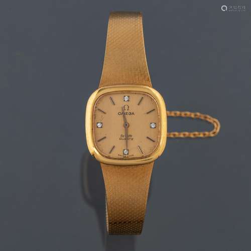 OMEGA, Reloj de pulsera de caballero en oro amarillo de 18kt