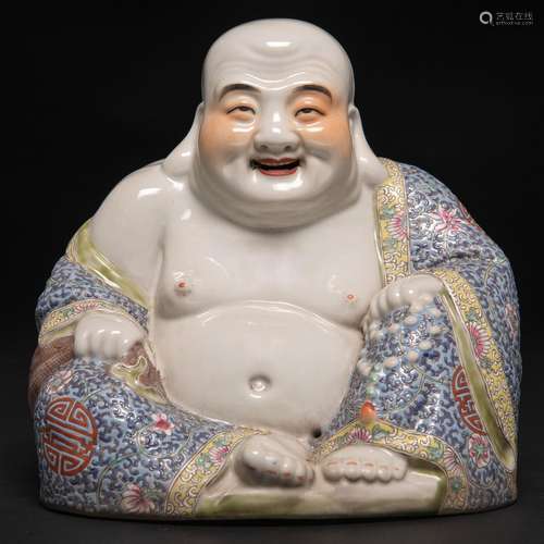 “Buda de la felicidad” Figura en porcelana china familia ama...