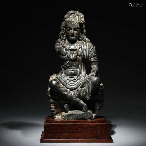 2-3世紀 石雕犍陀羅彌勒佛像