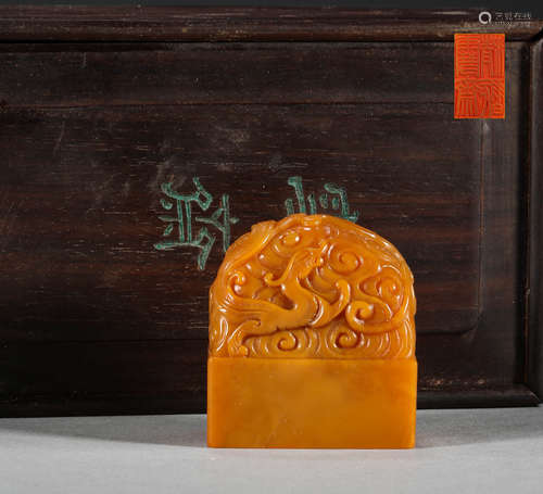 In the Qing Dynasty, Shoushan tianhuangshi seal