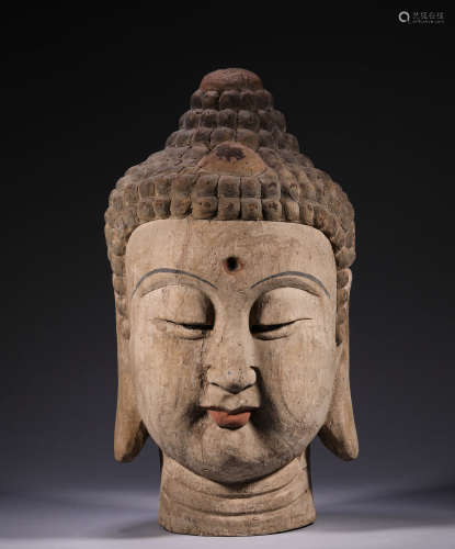 In the Song Dynasty, the head of Sakyamuni Buddha was painte...