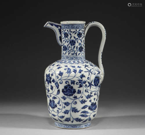 In the Ming Dynasty, blue and white twig patterns were used ...