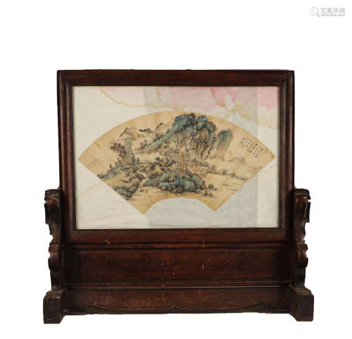 Qian song, landscape painting frame
