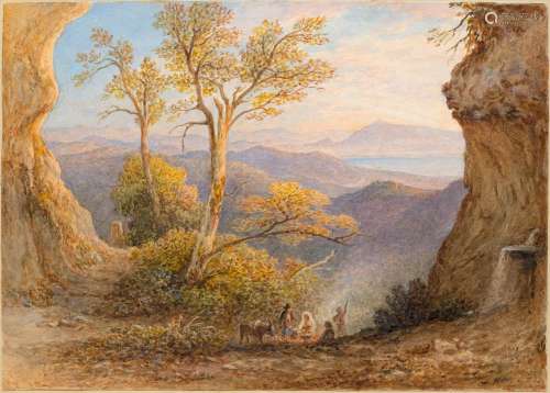 RUDOLF MÜLLER (Basel 1802–1885 Rom) Auf dem Monte St. Angelo...