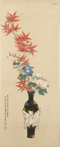 赵浩 1881-1949 工笔花卉
