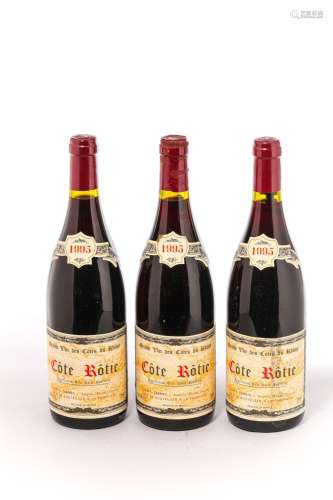 Côte Rotie. 3 bouteilles .
