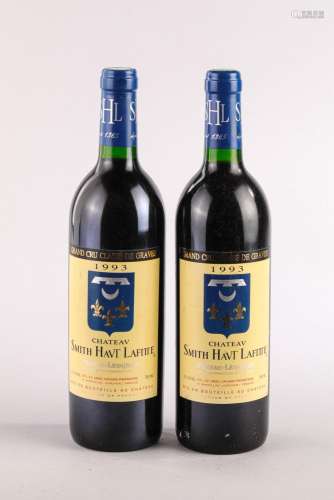 CHÂTEAU SMITH HAVT LAFITTE. 2 bouteilles.Péssac Léognan.1993...