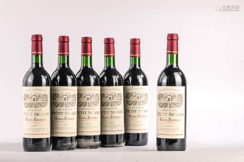 CHÂTEAU PETIT SICARD.6 bouteilles. Saint Emilion.