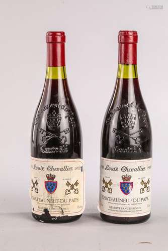 CHÂTEAU NEUF DU PAPE. 2 bouteilles.