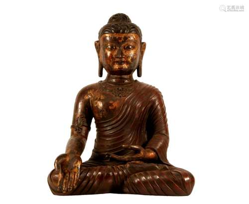 A Gilt Bronze Figure Of Buddha