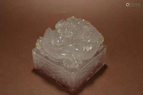 An Imperial Crystal 'Dragon' Seal