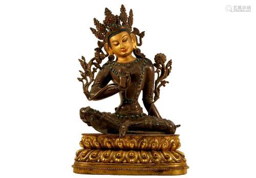 A Gilt Bronze Buddhist Figure