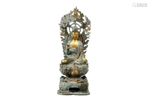 A Gilt-Bronze Figure Of Buddha Shakyamuni