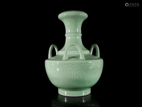 A Green Glazed Vase