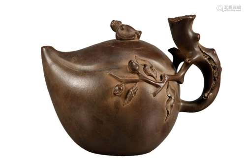 A Fine Yixing Clay Ewer