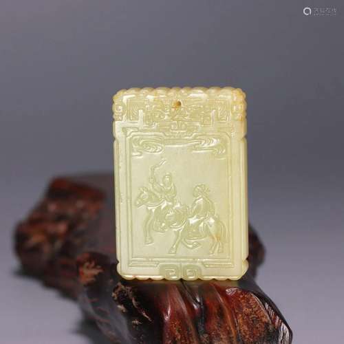 A Hetian Jade Panel