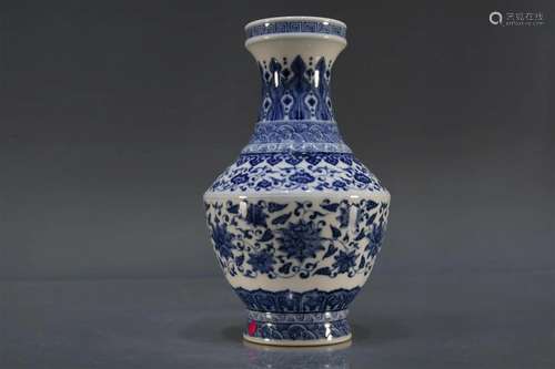 A Blue And White Vase