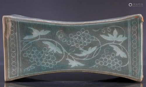 A Fine and Rare Korean Celadon-Glazed 'Grape' Pill...