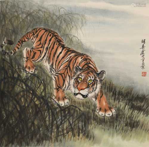 胡爽庵(1916-1988) 虎