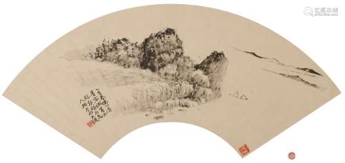 贺天建(1891-1977) 春江