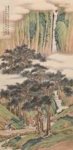 陈小舟(1900-1969) 观瀑图