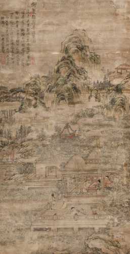 蔡嘉(1686-1779) 荷亭消夏
