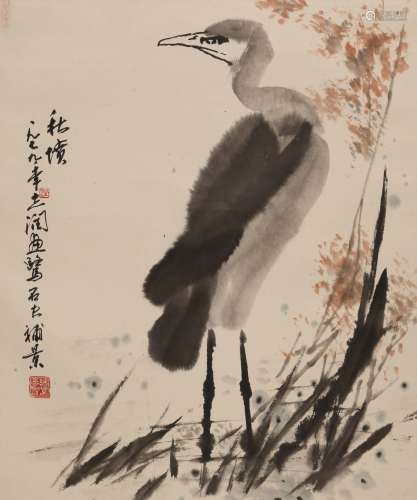 郭石夫(b.1937)万志润(b.1945) 鹭鸶