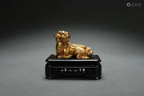 Gilt Bronze Animal