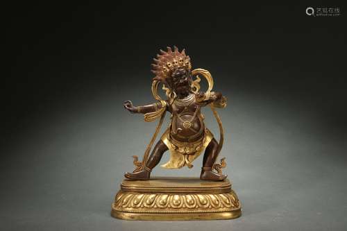 Gilt Bronze Statue of Dharmapalas