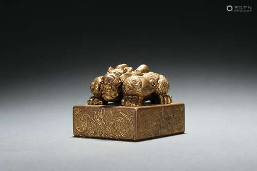 Gilt Bronze Seal