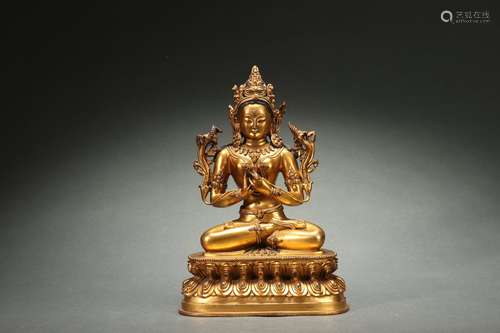 Gilt Bronze Tara Statue