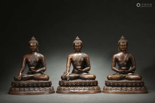 Bronze Statue of Buddhas of Three Periods