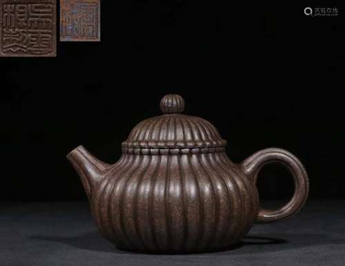 Chinese Zisha Teapot by Wu Yungen