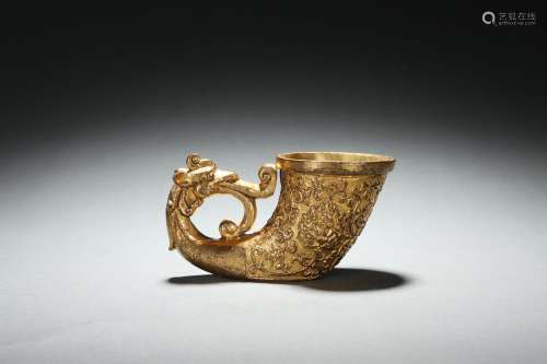 Gilt Bronze Cup with Phoenix Design