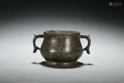 Censer with Double Fish-shaped Handles, Xuande Reign Period,...