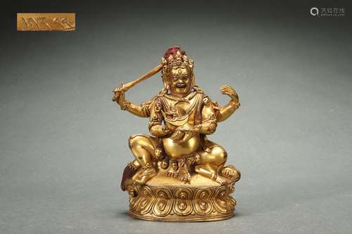 Gilt Bronze Statue of Dharmapalas