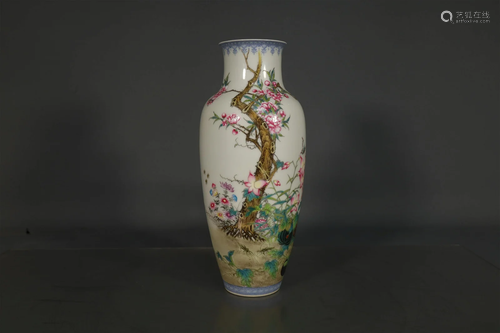 A Gorgeous Famille Rose Flower Vase