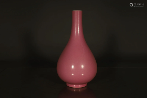 A Lovely Rouge-Red Gall Vase