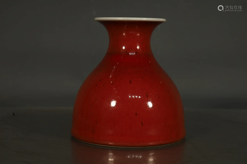 A Fine Red-Ground Vase