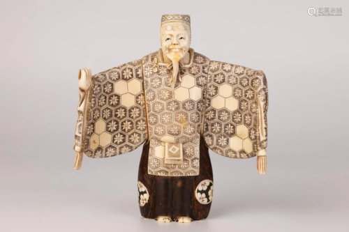Ivory Carved Statuette of Official