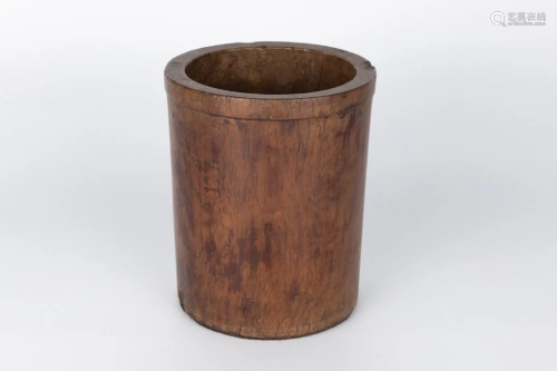 Huanghuali Wood Scholar's Brush Pot, Qing Dynasty