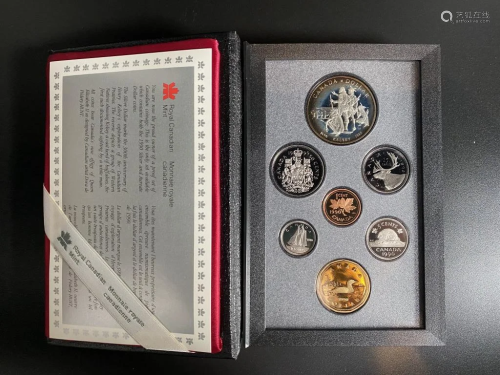 A Set of Canadian Silver Coins 1986