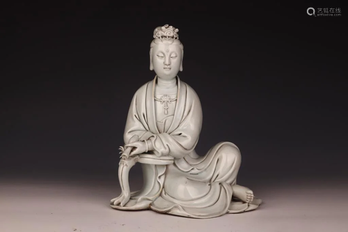 Dehua White Porcelain Guanyin Bodhisattva Buddhist Statue