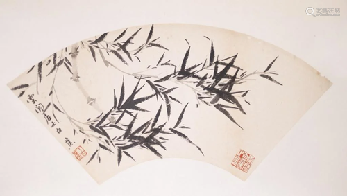 A Collection of Bamboo Fan Painting - Bai Jiao