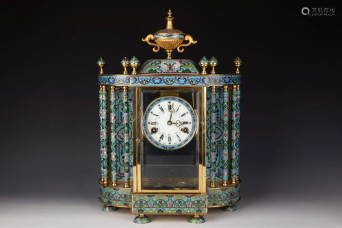 Six-Column Franc Clock Made in Germany, 20th Century