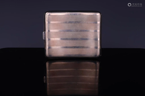 Vintage Sterling Silver Cigarette Case, 20th Century